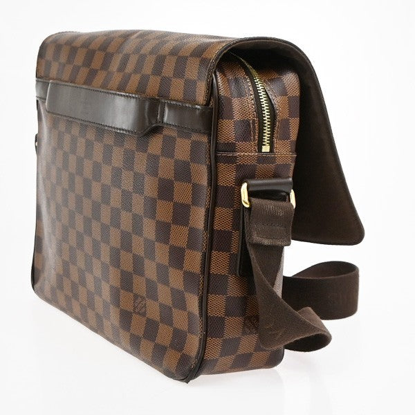 Louis Vuitton Shelton Messenger Damier Ebene, Brown, Canvas, Shoulder Bag