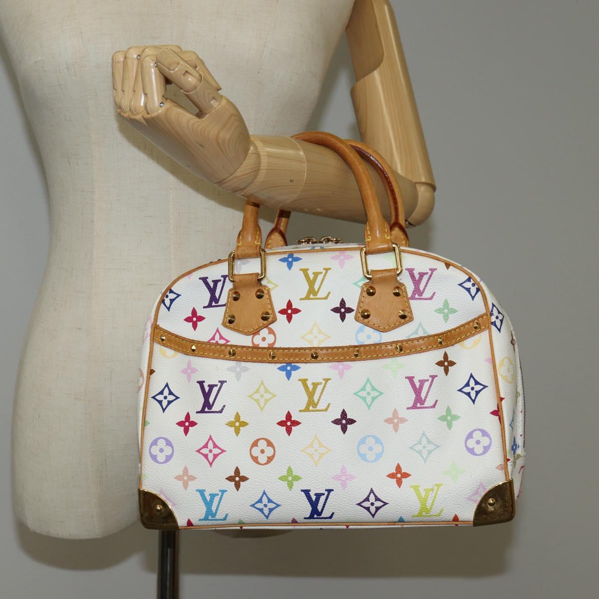 Louis Vuitton Trouville, White, Canvas, handbag