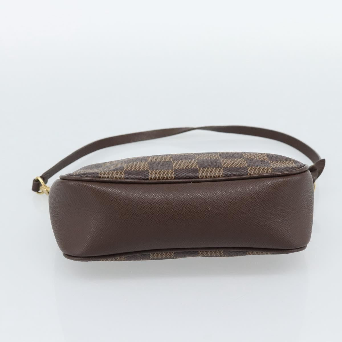 Louis Vuitton Trousse Make Up Damier, Brown, Canvas, Clutch