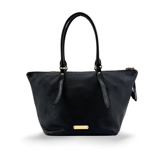 Burberry Bridle Salisbury Leather, Black, Leather, Tote Bag