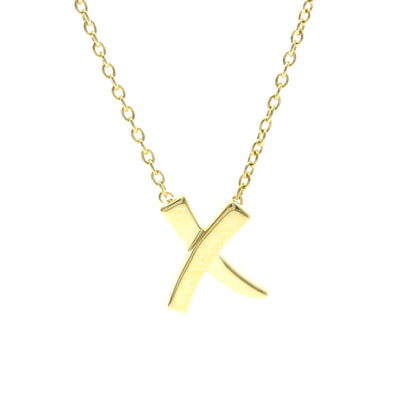 Tiffany & Co. Paloma Picasso Graffiti X Pendant 18K Yellow Gold, Gold, Yellow Gold, Necklace