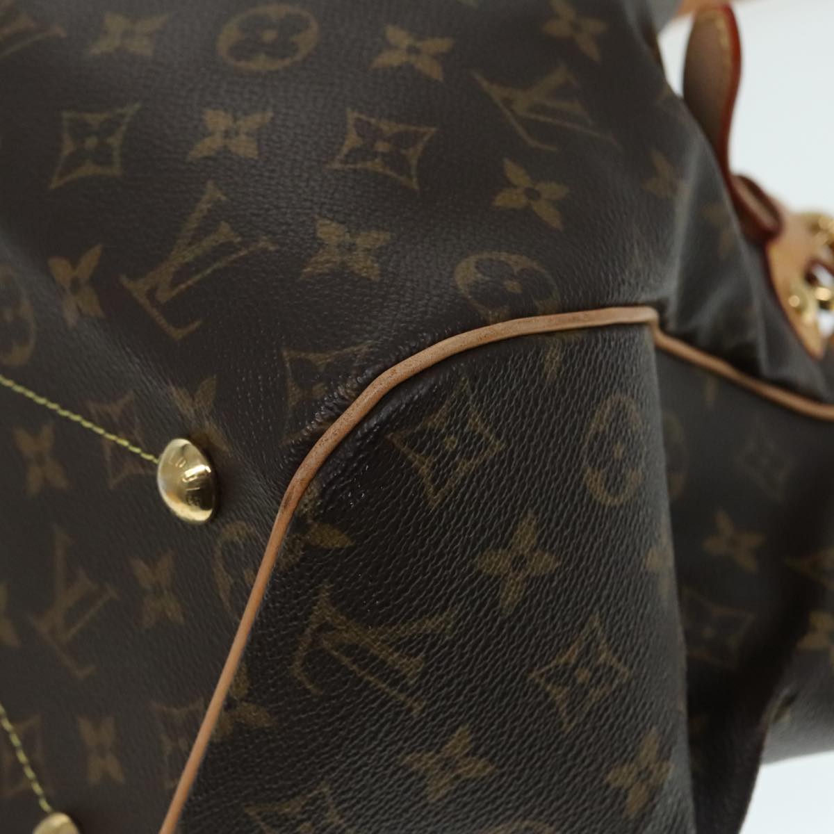 Louis Vuitton Tivoli, Black, Canvas, shoulder