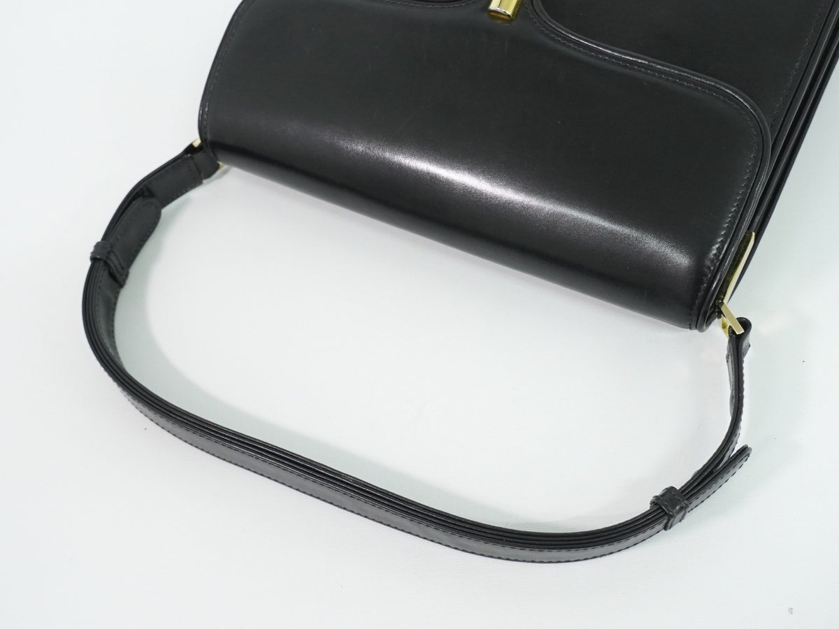 Gucci Shoulder Leather, Black, Leather, Shoulder Bag