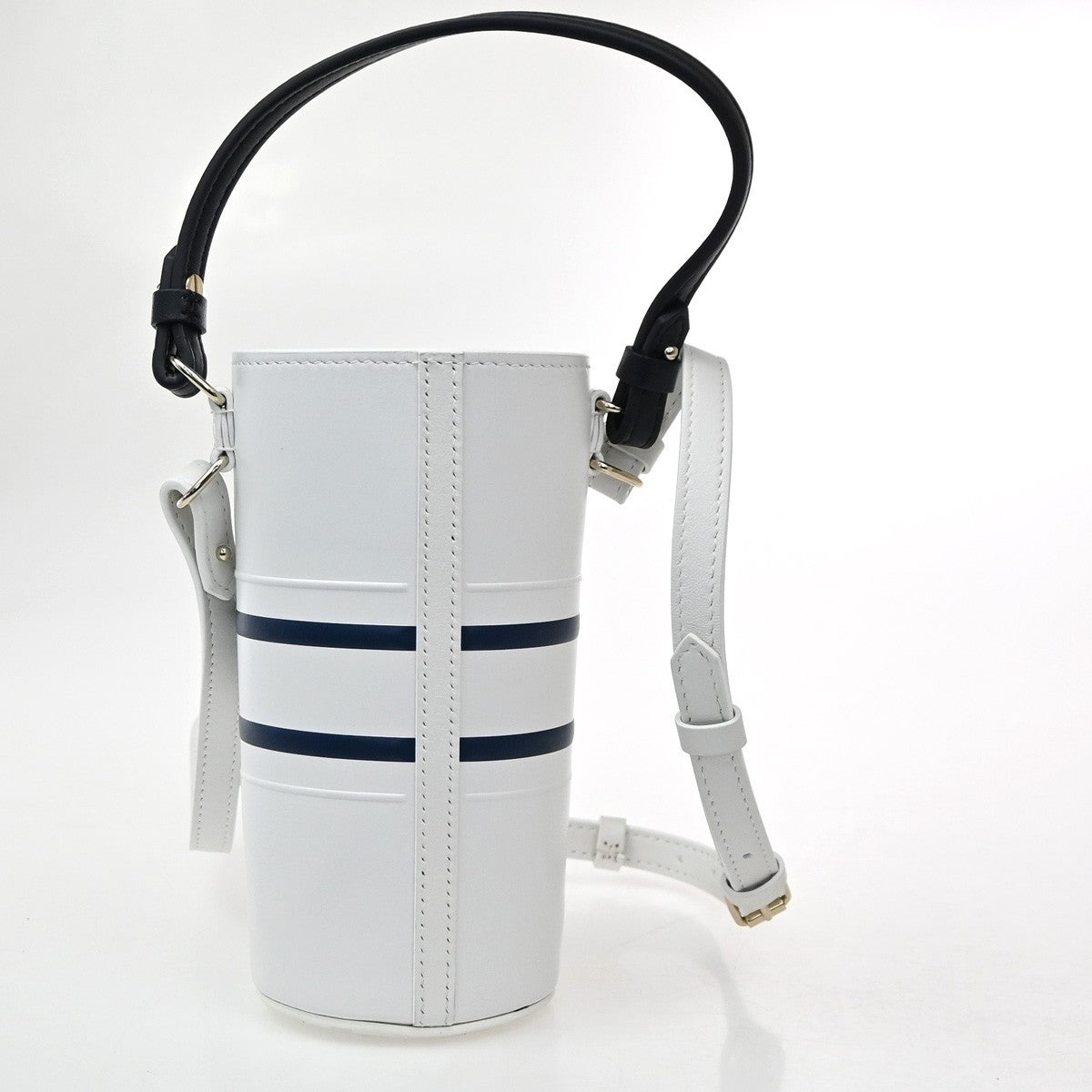Christian Dior Vibe Bottle Holder Printed Leather, White, Leather, Shoulder Bag