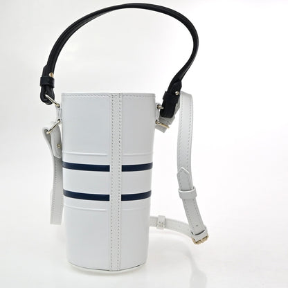 Christian Dior Vibe Bottle Holder Printed Leather, White, Leather, Shoulder Bag
