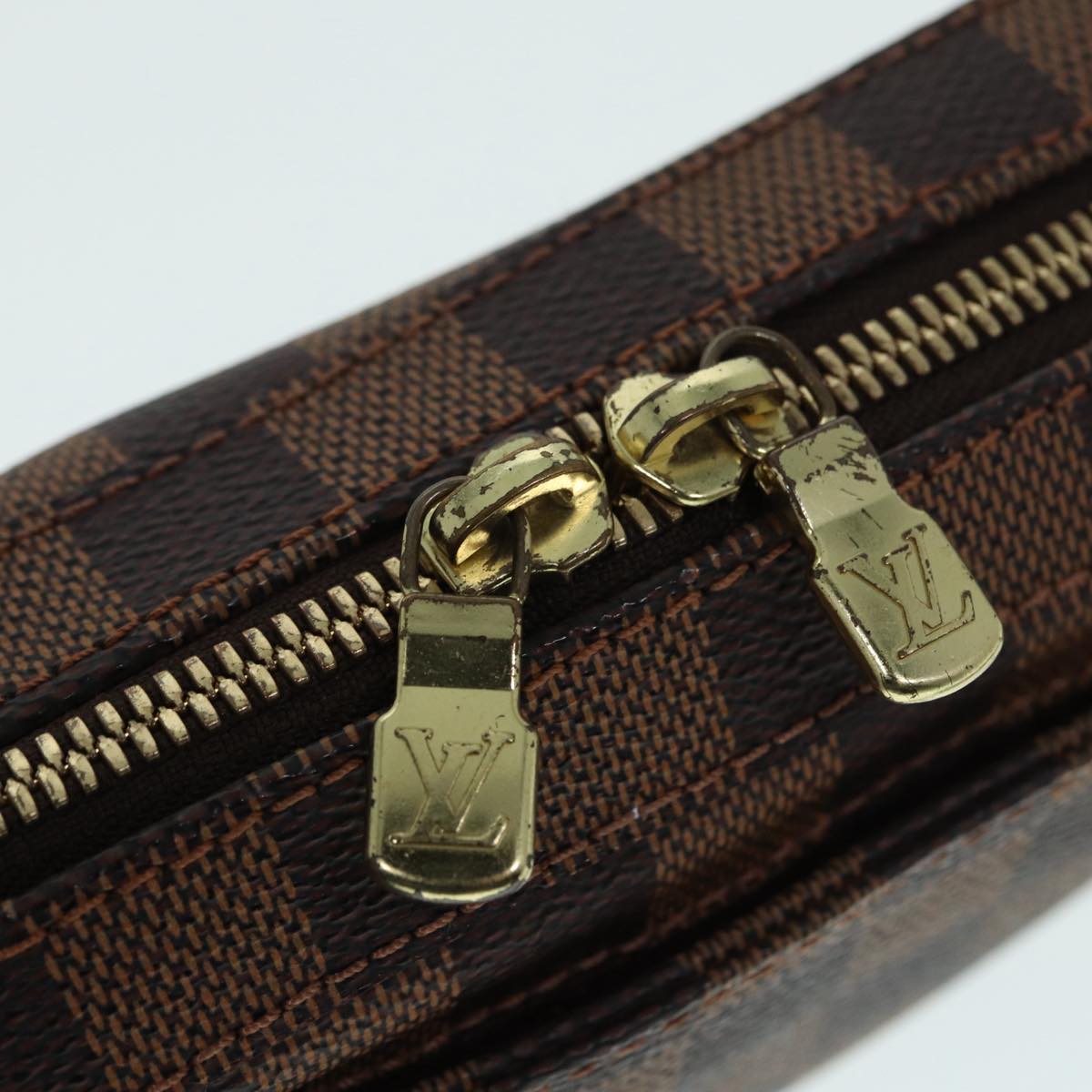 Louis Vuitton Geronimos, Brown, Canvas, clutch