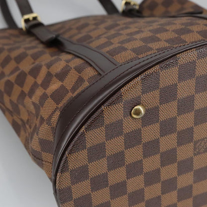 Louis Vuitton Bucket GM, Brown, Canvas, shoulder