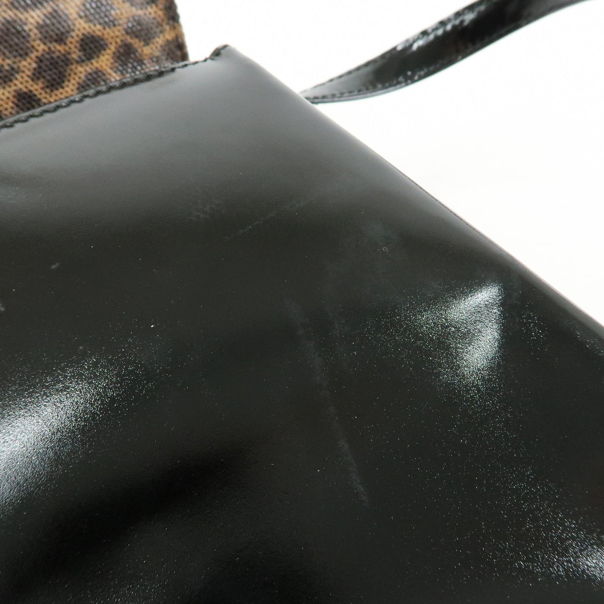 Loewe Vintage Velazquez Top Handle Leather, Black, Patent Leather, Handbag