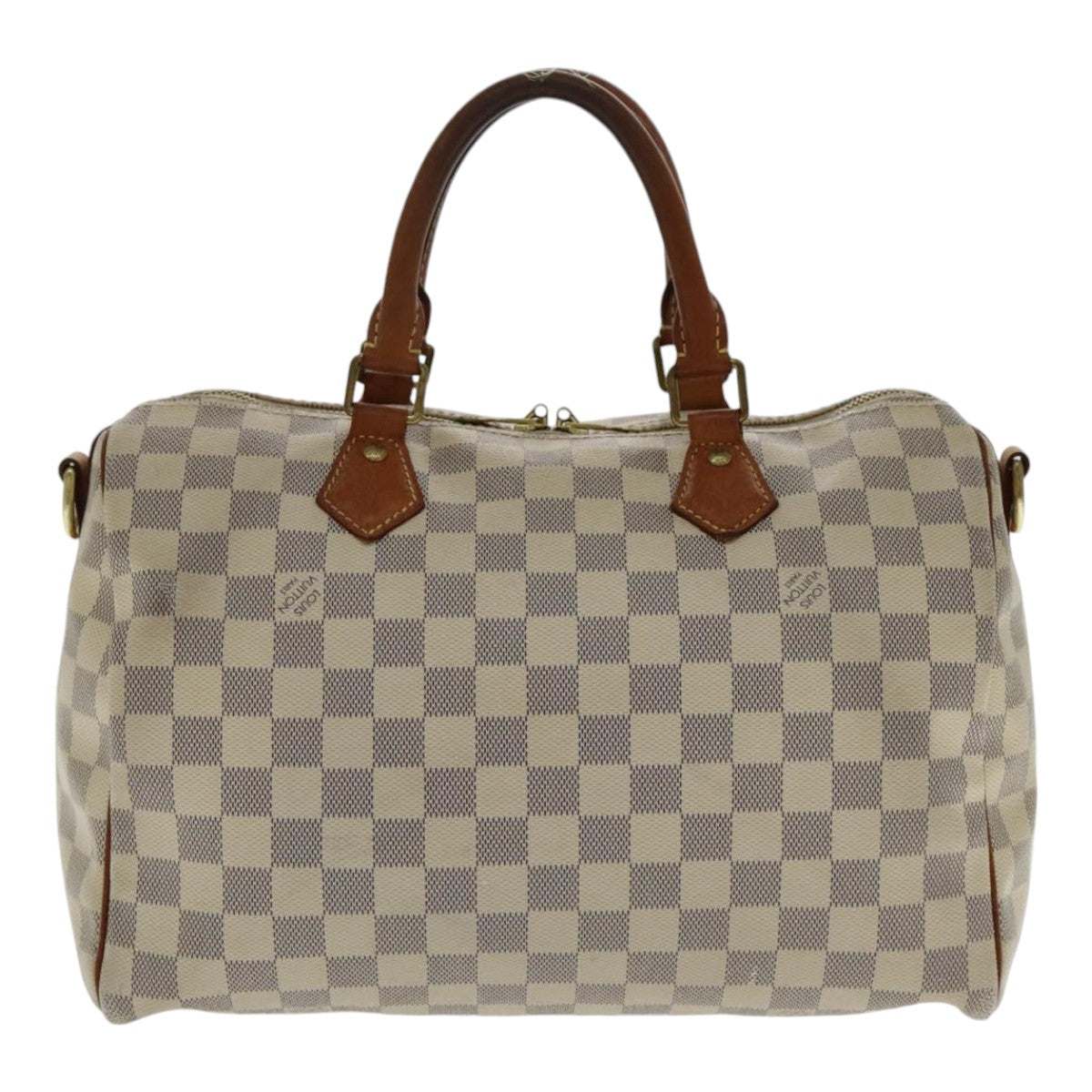 Louis Vuitton Speedy 30, White, Canvas, handbag