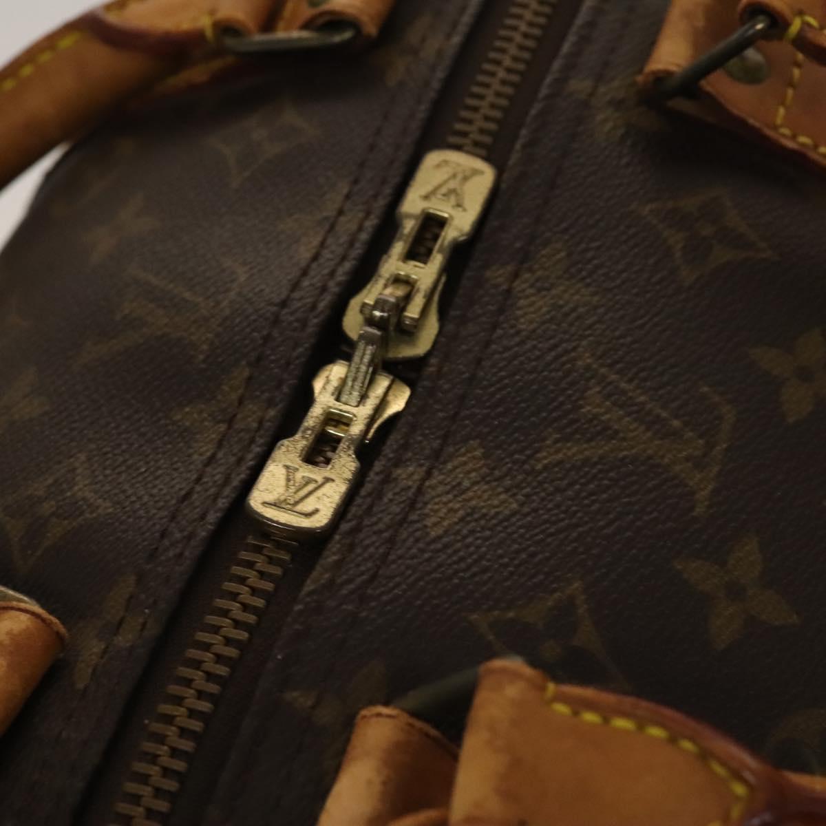 Louis Vuitton Keepall 60, Brown, Canvas, travel