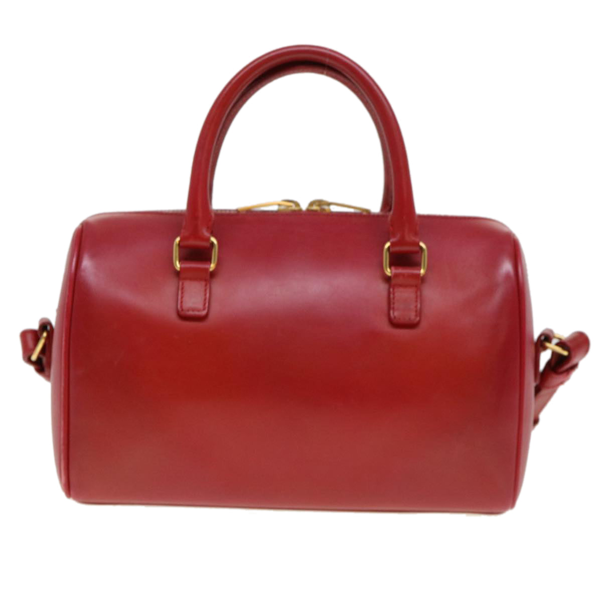 Yves Saint Laurent Duffle, Red, Leather, handbag