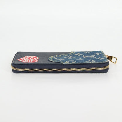 Louis Vuitton Nigo, Navy, Leather, wallet