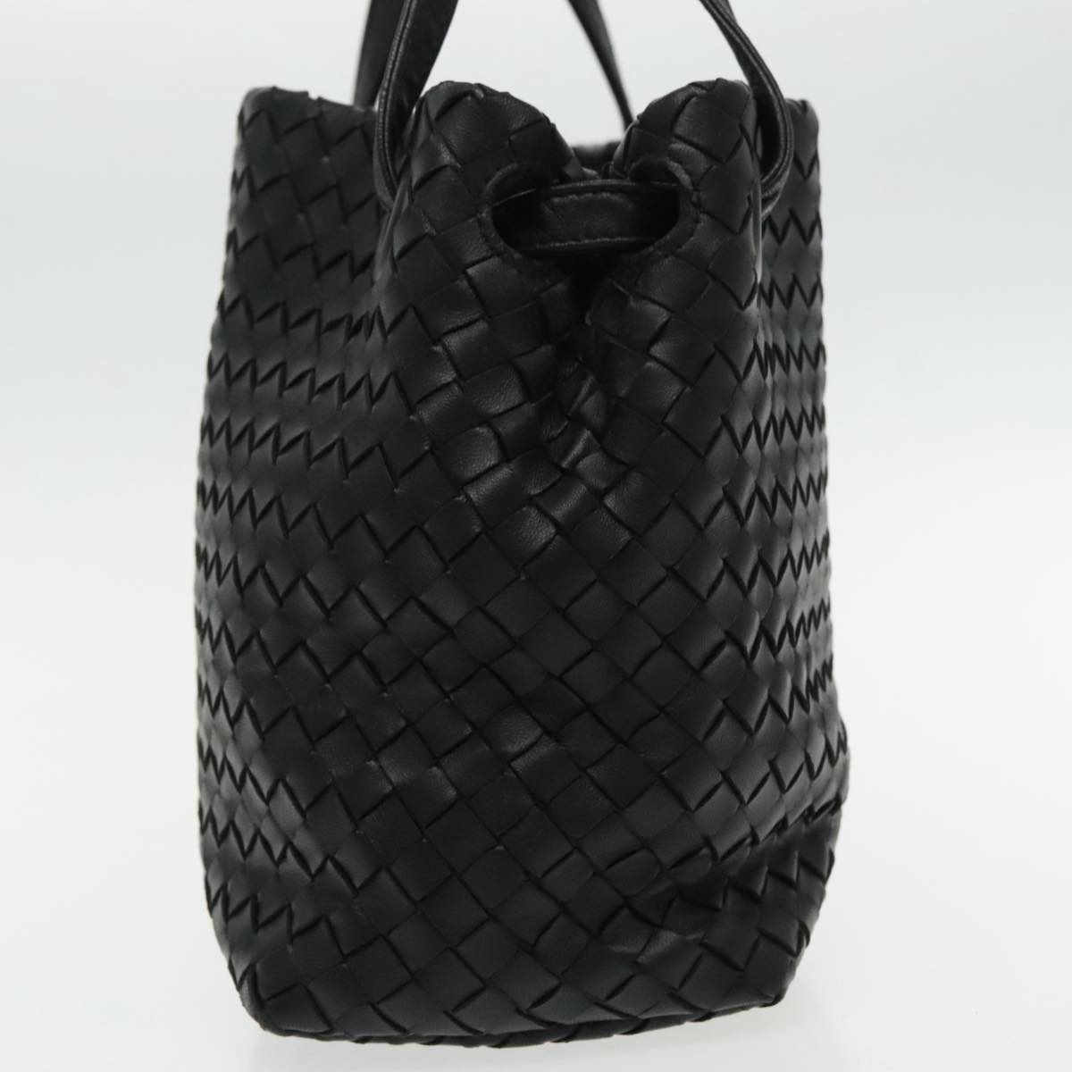 Bottega Veneta Intrecciato, Black, Leather, handbag