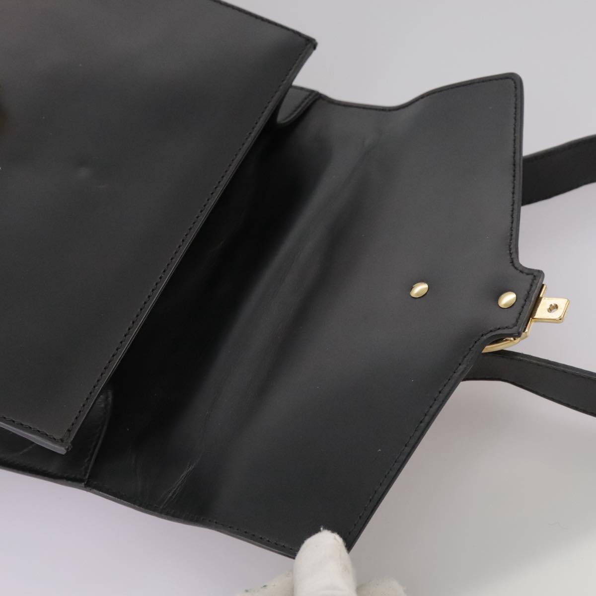 Gucci Sylvie, Black, Leather, shoulder