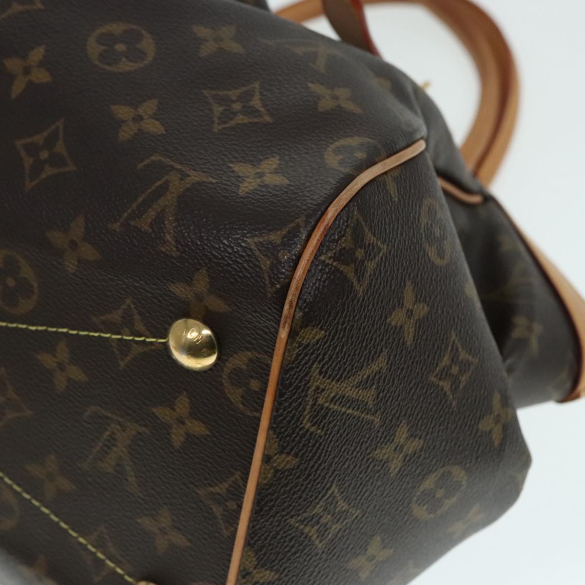 Louis Vuitton Tivoli, Black, Canvas, shoulder