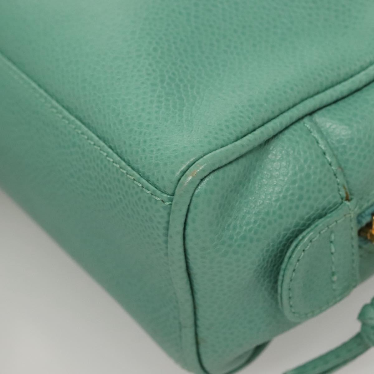 Chanel Coco Mark, Green, Leather, clutch