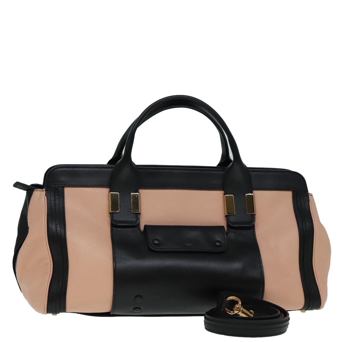 Chloé Alice, Black, Leather, handbag