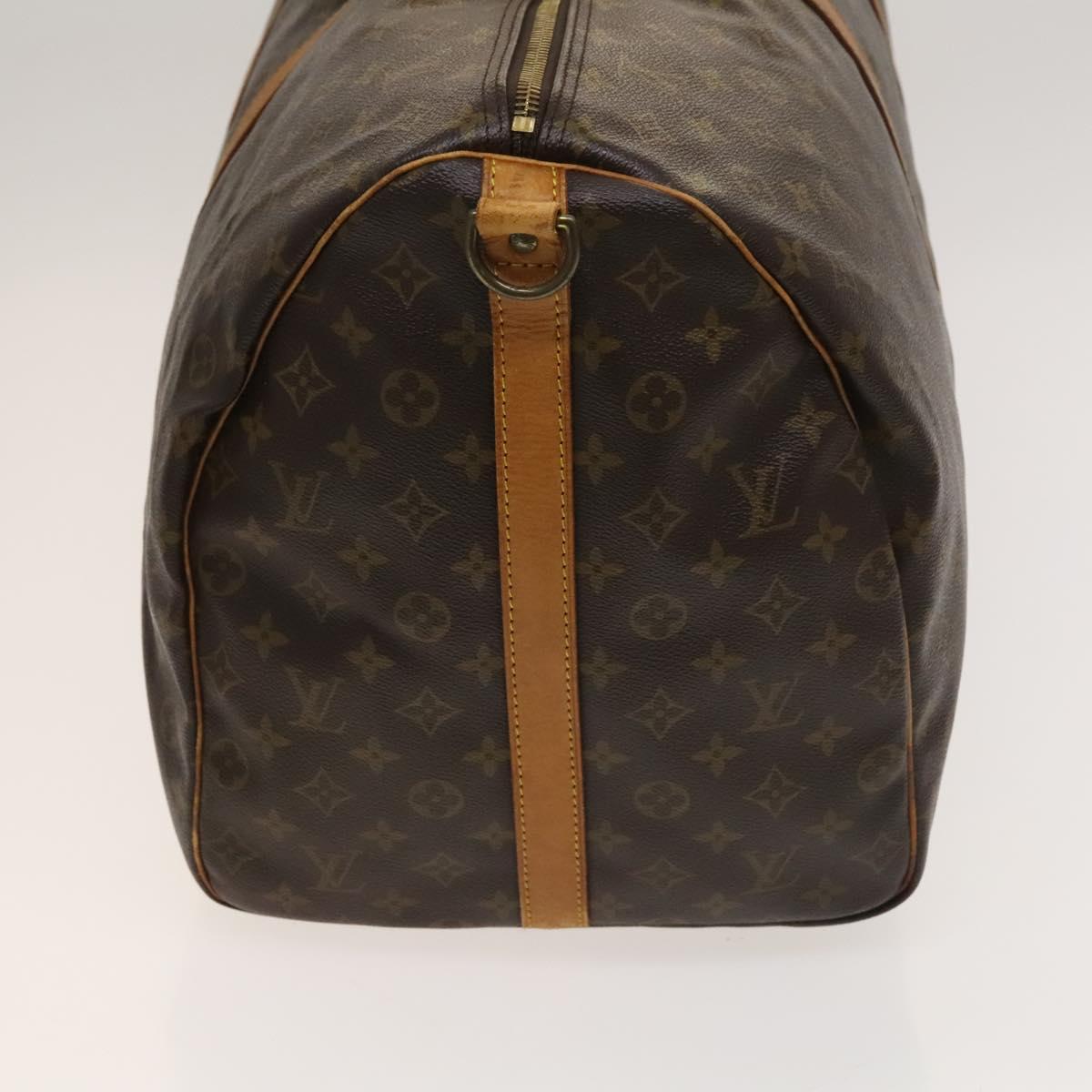 Louis Vuitton Keepall Bandoulière 60, Brown, Canvas, travel