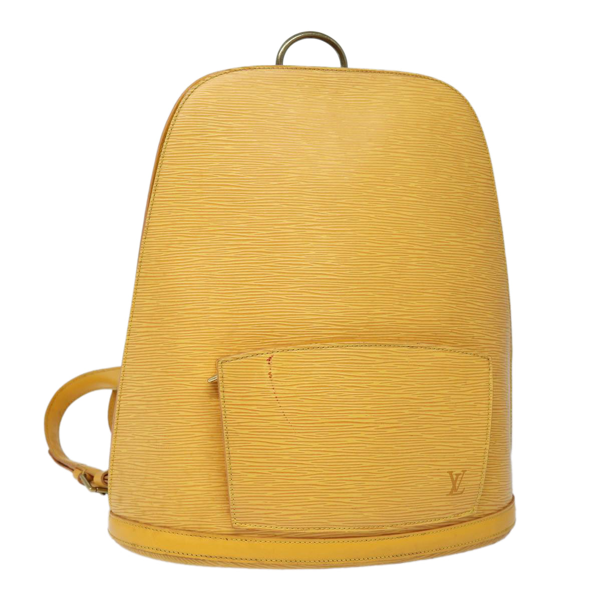 Louis Vuitton Gobelins, Yellow, Leather, backpack