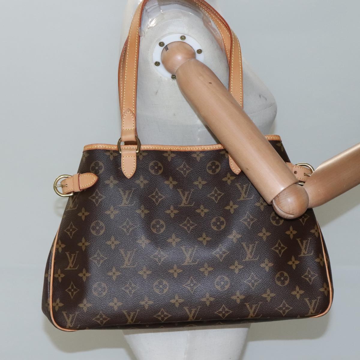 Louis Vuitton Batignolles Horizontal, Brown, Canvas, shoulder