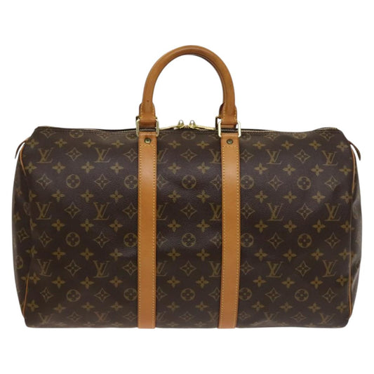 Louis Vuitton Keepall 45, Brown, Canvas, travel