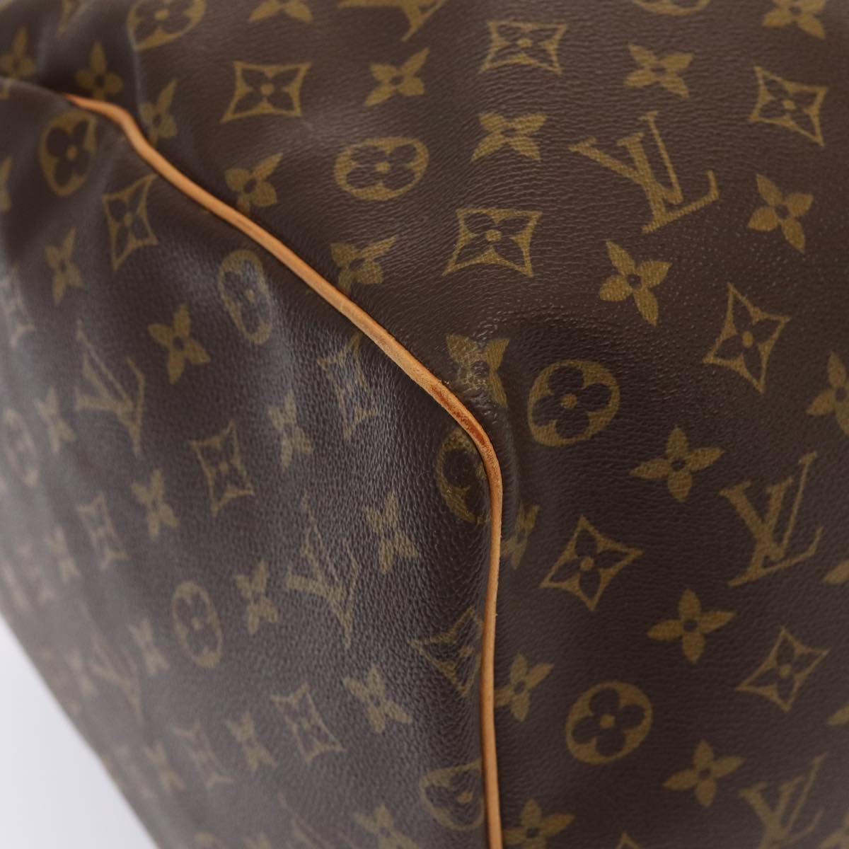 Louis Vuitton Keepall 60, Brown, Canvas, travel