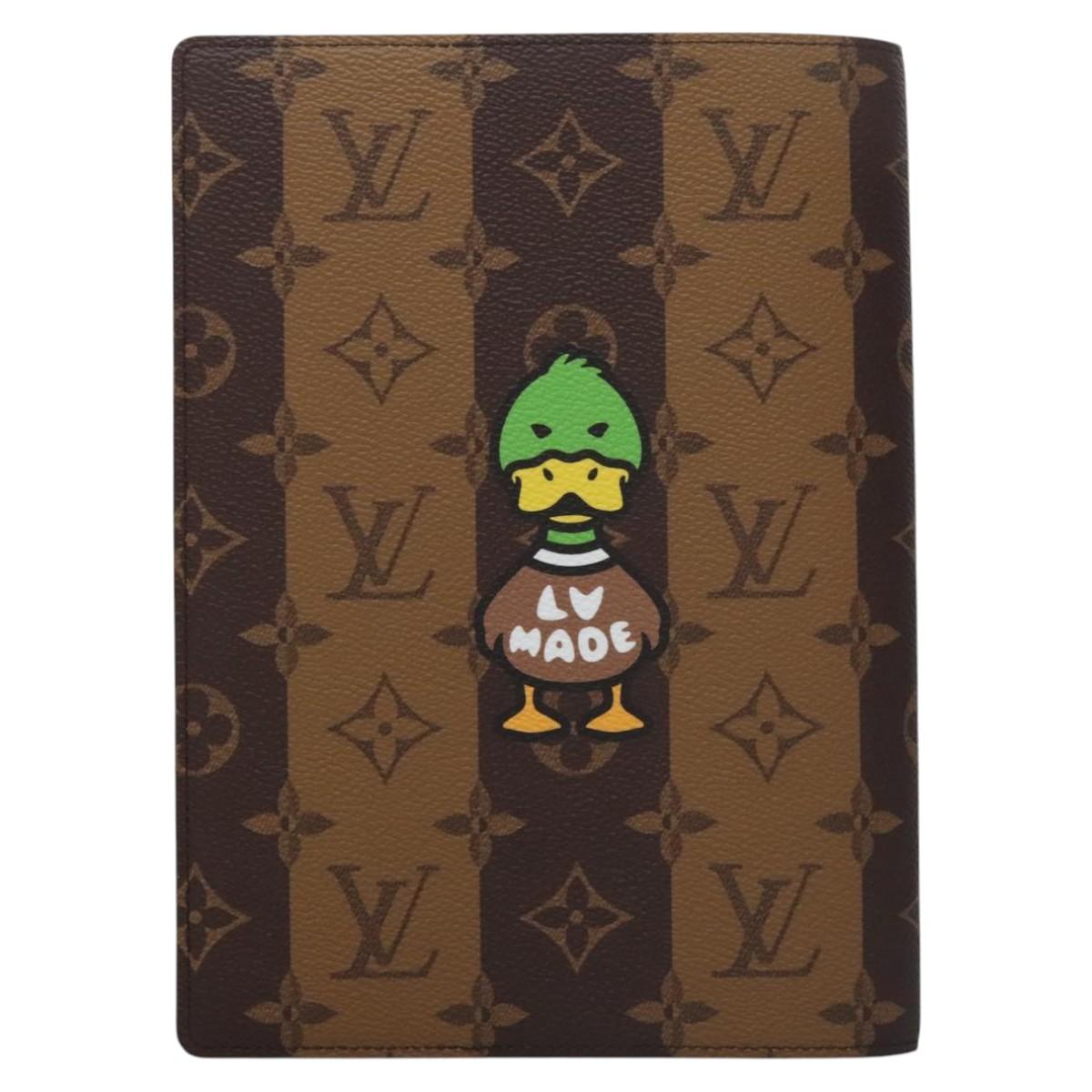 Louis Vuitton Nigo, Brown, Canvas, wallet