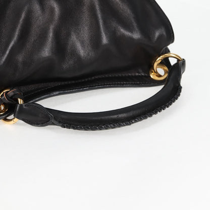 Miu Miu Coffer, Black, Leather, handbag