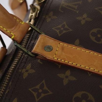 Louis Vuitton Keepall 60, Brown, Canvas, travel