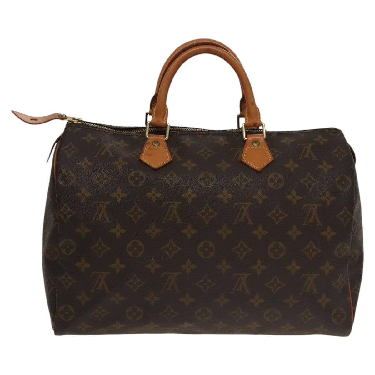 Louis Vuitton Speedy 35, Brown, Canvas, handbag