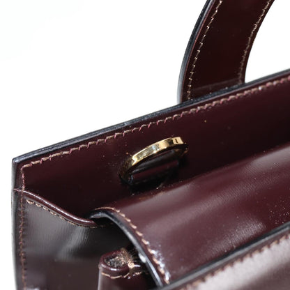 Céline Logo du cercle, Brown, Leather, handbag