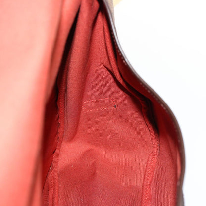 Louis Vuitton Saumur 35, Brown, Canvas, shoulder