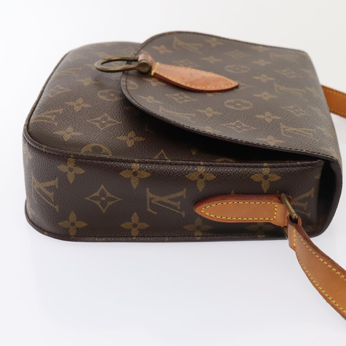 Louis Vuitton Saint Cloud, Brown, Canvas, shoulder