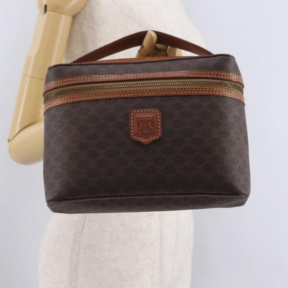 Celine Macadam Vanity Canvas, Brown, Canvas, Clutch