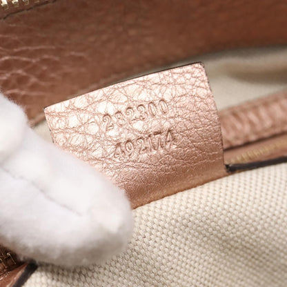 Gucci Bella Convertible Top Handle Leather, Pink, Leather, Handbag