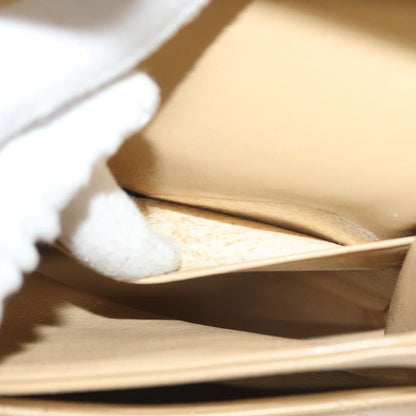 Chanel Vintage Classic Double Flap Bag Quilted Lambskin, BEIGE, LEATHER, Shoulder bag