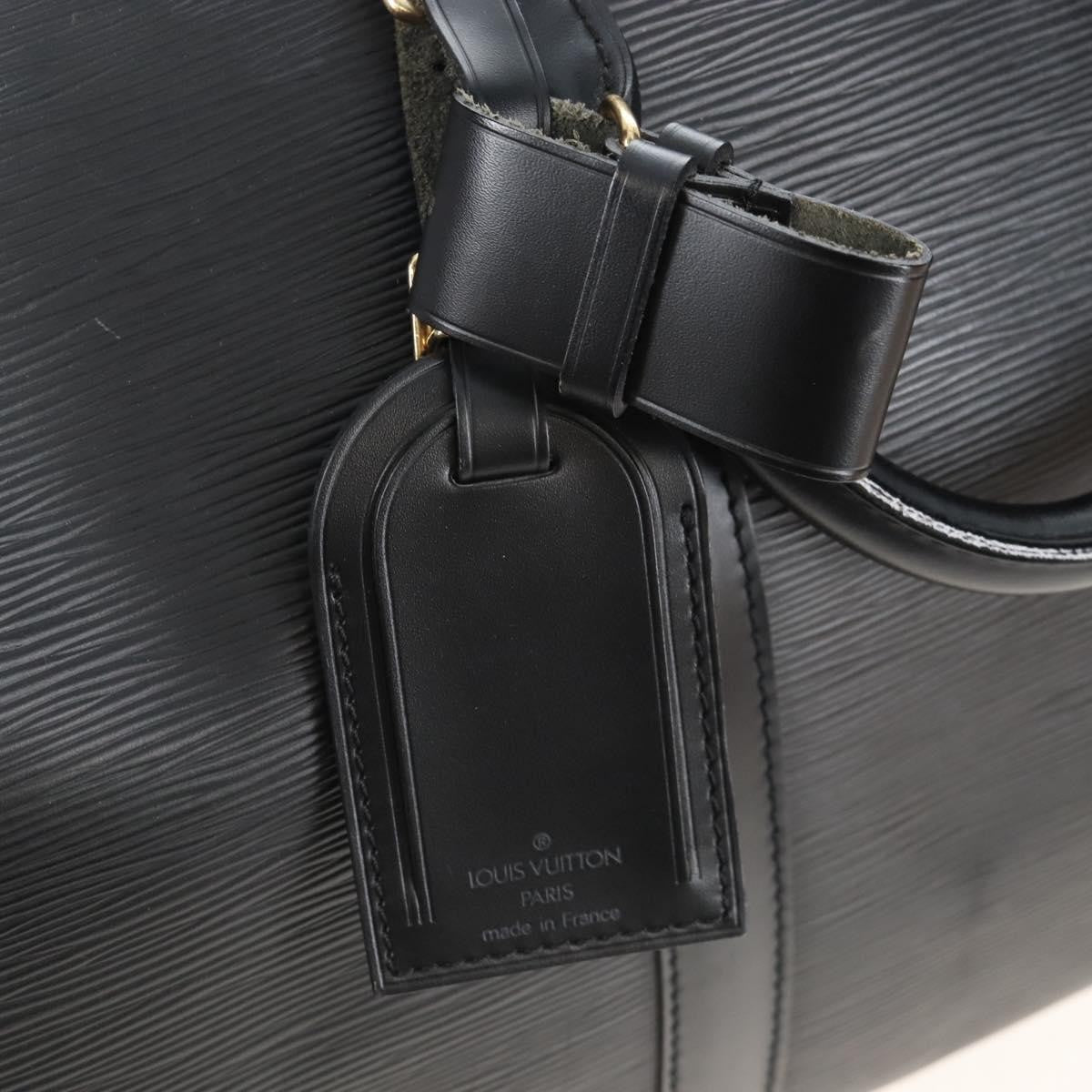 Louis Vuitton Keepall Epi Leather, Black, Leather, Travel Bag
