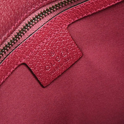 Gucci Horsebit Web Flap GG Canvas and leather, Pink, Canvas, Shoulder Bag