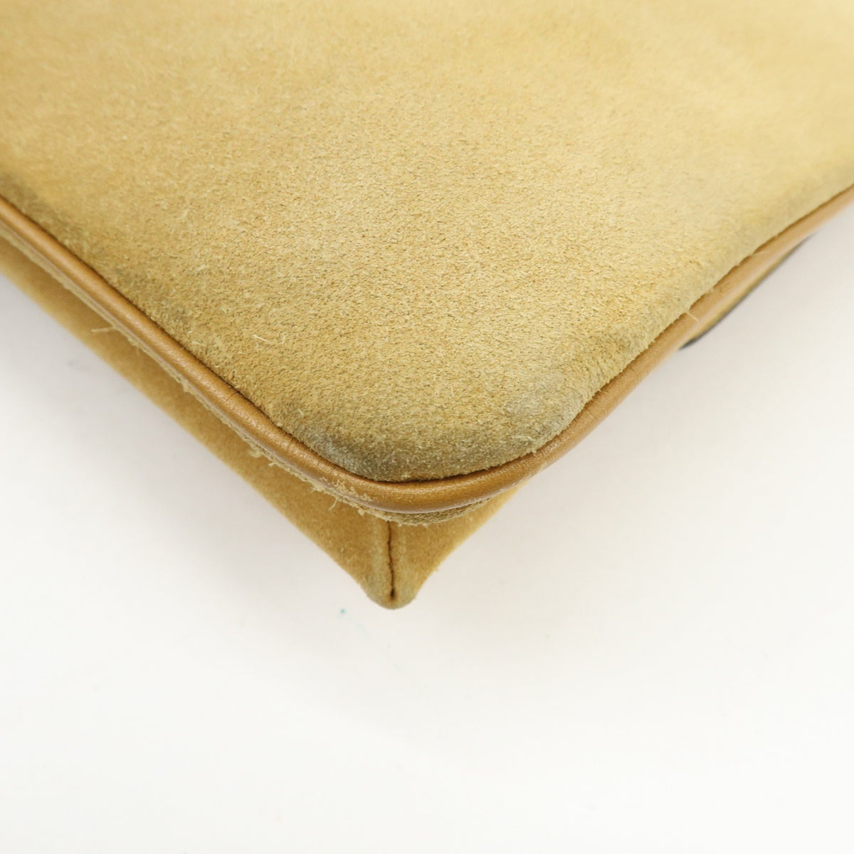 Gucci Arli Suede with Leather, Beige, Suede, Shoulder Bag