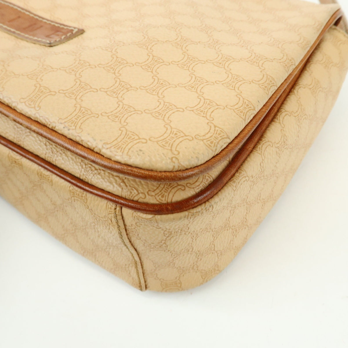 Celine Macadam Canvas and Leather, Beige, PVC, Tote Bag
