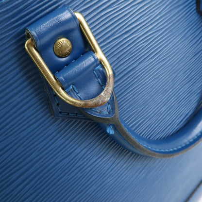 Louis Vuitton Alma Epi Leather, Blue, Leather, Handbag