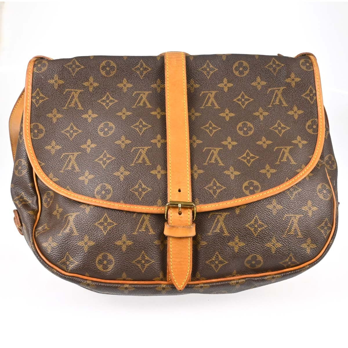 Louis Vuitton Saumur Monogram Canvas, Brown, Canvas, Shoulder Bag
