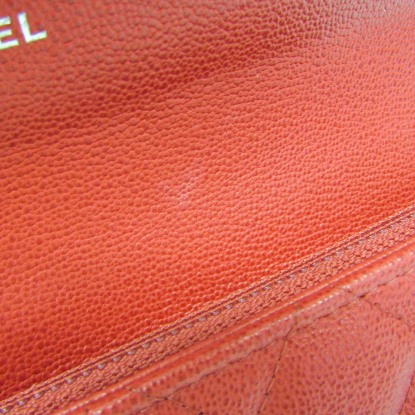 Chanel CC Box Gusset Flap Quilted Calfskin, Red, Leather, Wallet