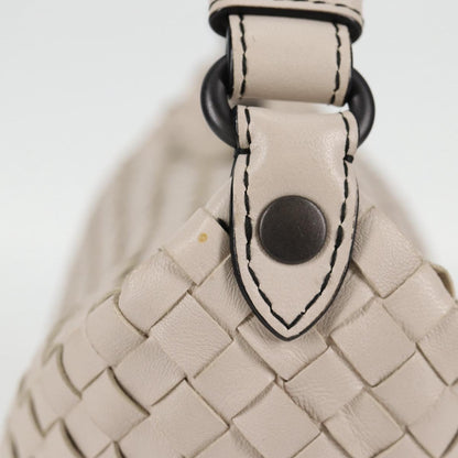 Bottega Veneta Intrecciato, White, Leather, handbag