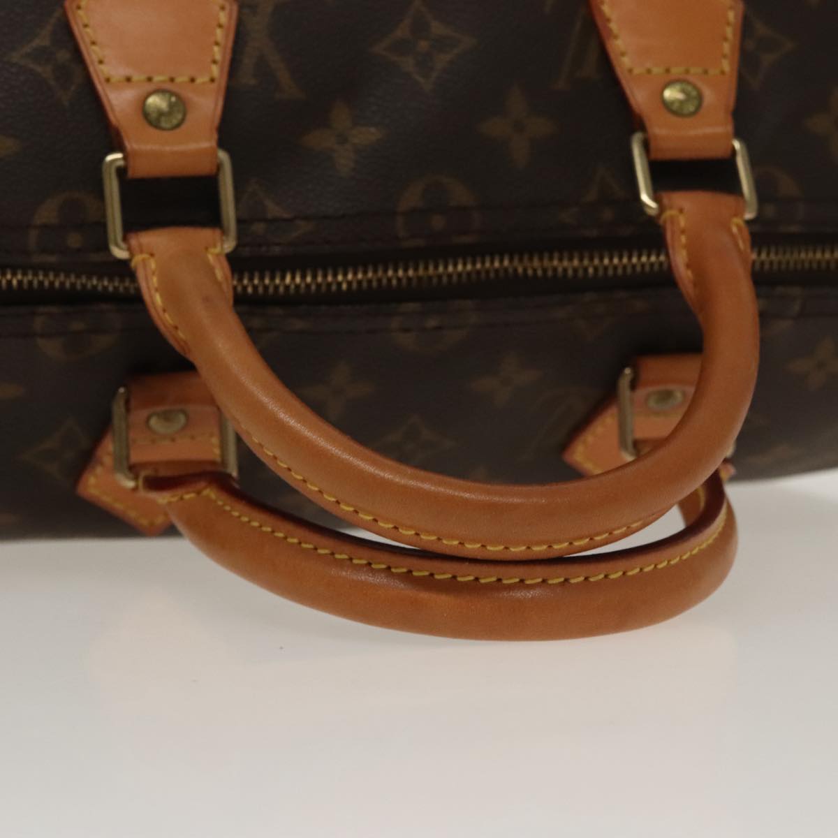 Louis Vuitton Speedy 35, Brown, Canvas, handbag