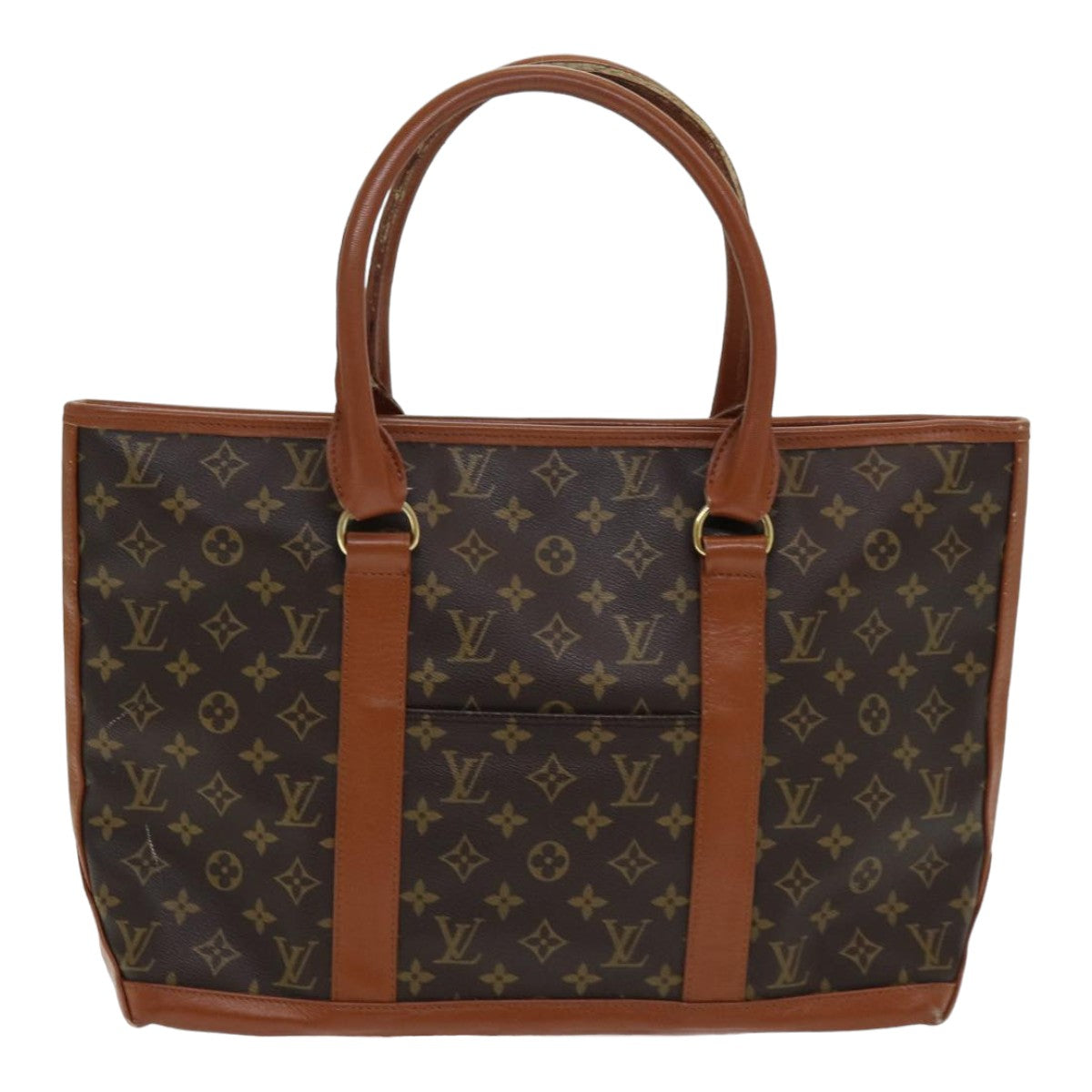 Louis Vuitton Weekend, Brown, Canvas, tote