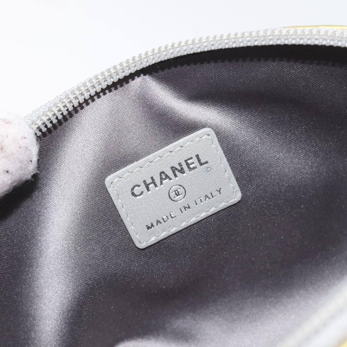 Chanel Vintage Toiletry Patent leather, Silver, Other, Clutch