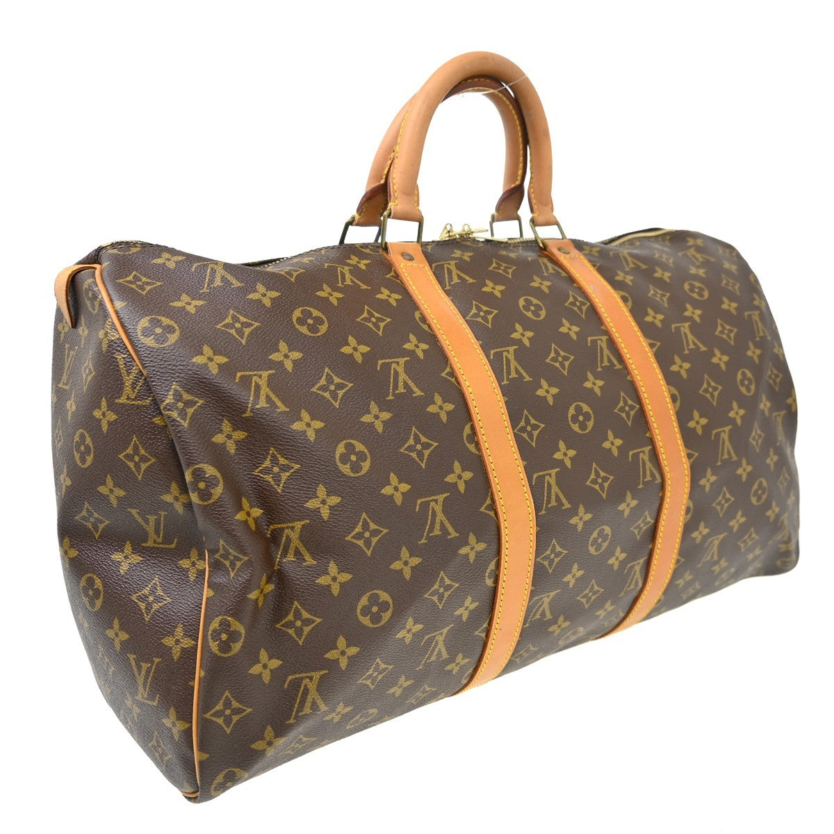 Louis Vuitton Keepall Monogram Canvas, Brown, Canvas, Travel Bag