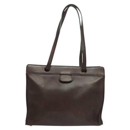 Hermès, Brown, Leather, shoulder