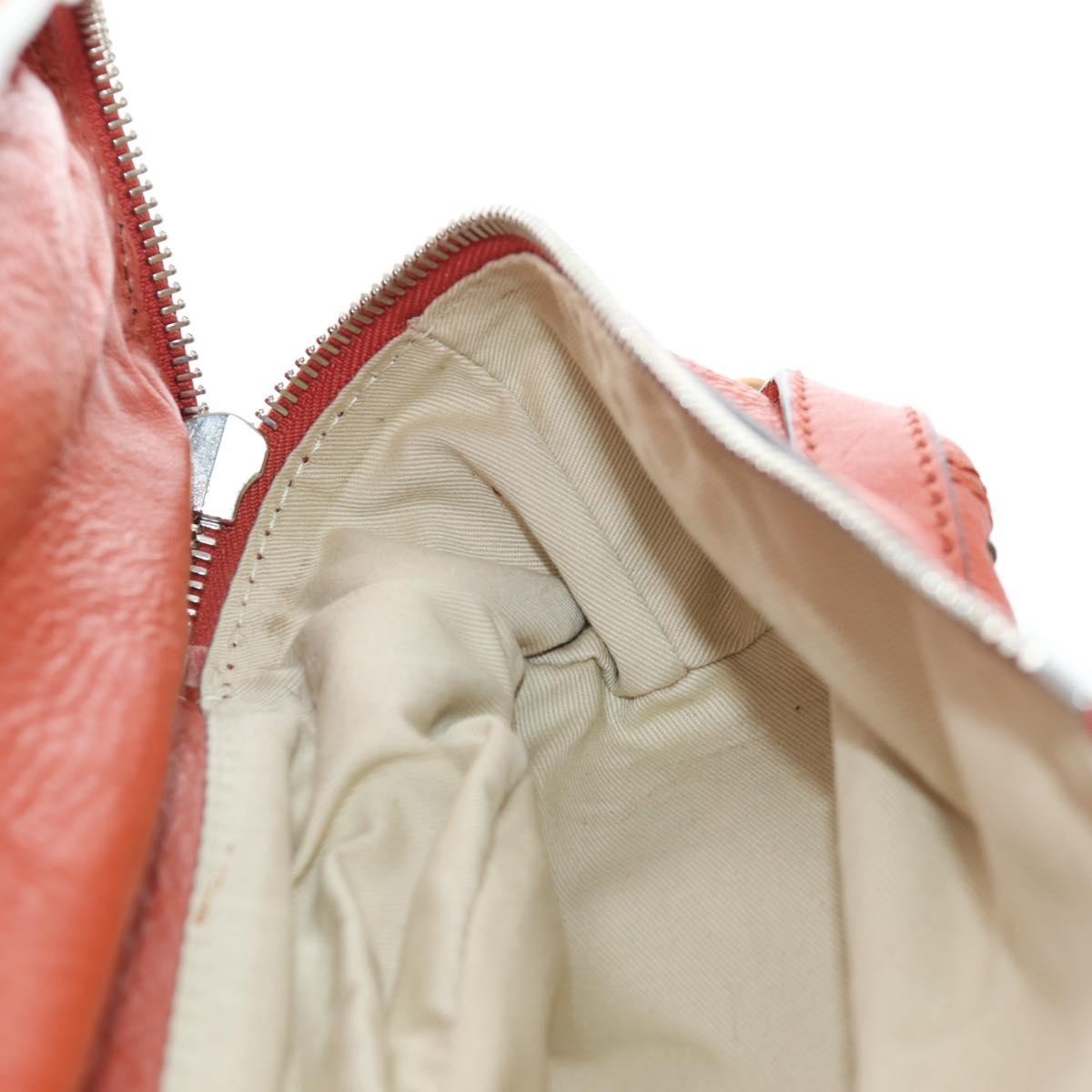Chloe Paddington Leather, Orange, Leather, Tote Bag